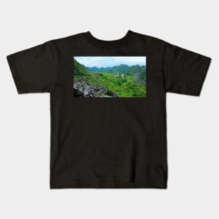 Vietnam - Route de Ha Giang à Dong Van. Plateau karstique Kids T-Shirt